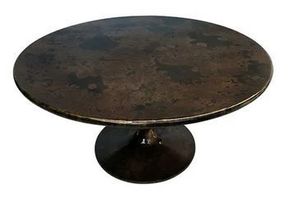 coffee table round copper