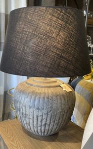 Lighting: lamp base bombay pewter