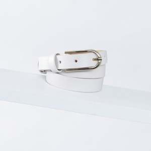 19mm: Element Leather Belt 19mm | gold white lizard print