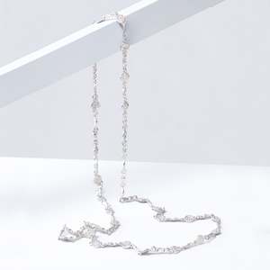 Jewellery: Molten Medallion Choker Necklace | silver