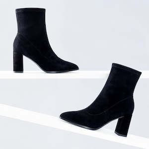 Boots: Zella Ankle Boot | black suede