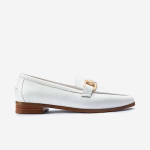 Loafers 1: Avery Loafer | White Pebble