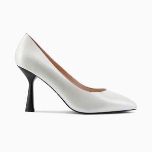 All New: Lisbon Heel | Ivory oiled leather