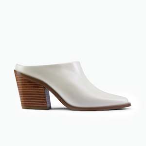 Mules Slides: Fabio Mule | Ivory oiled leather