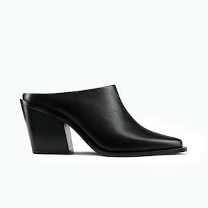 Mules Slides: Fabio Mule | Black leather