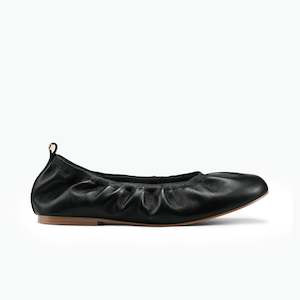 Xia Ballet Flat | Black leather