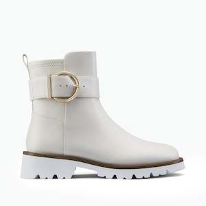 All New: Jaxon Ankle Boot | Ivory leather