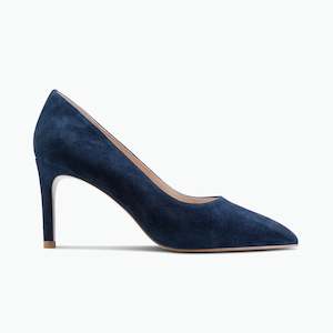 Heels: Nemesis 78mm Heel | Navy Suede