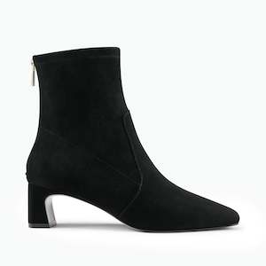 Heels: Demi Ankle Boot | Black suede