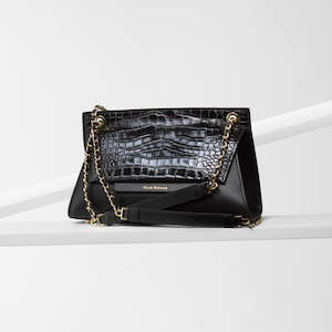Victoria Ltd Ed Handbag | Black leather