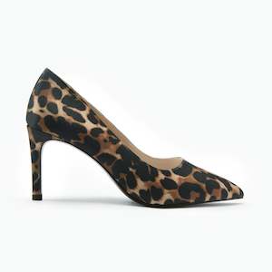 Nemesis 78mm Heel | Leopard Print Satin