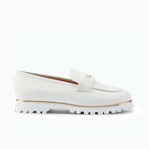 Delta Loafer | White Leather