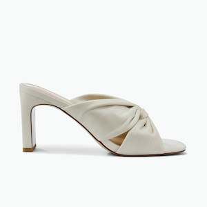 Bridal Collection: Valerie Sandal Heel | Ivory Leather
