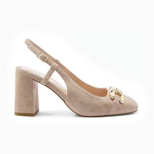 Jamie Slingback Heel | Dirty Blush Suede