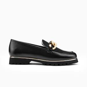 Dominica Loafer | Black/gold combo