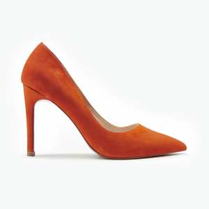 Nemesis 95mm Heel | Tangerine Suede