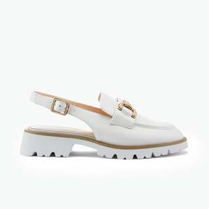 Top Sellers: Calipso Flat Slingback | Off-White Leather