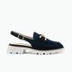 Calipso Flat Slingback | Navy Suede