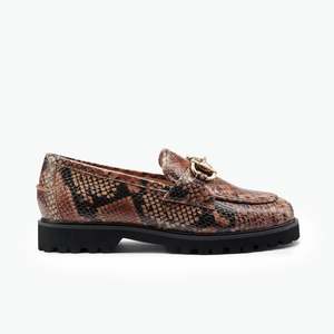 Denzel Loafer Brown Snake Print