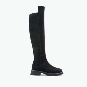 All Shoes: Jordan Knee High Boot Black Suede