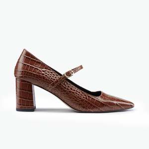 Ivy Heel Brown Emboss