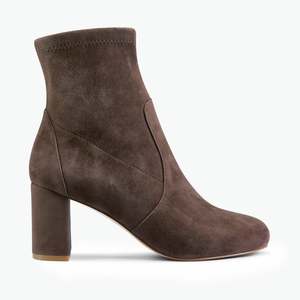 Heels: Naomi Ankle Boot Chocolate Suede
