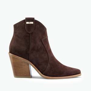 Heels: Franco Ankle Boot Molasses Brown Suede