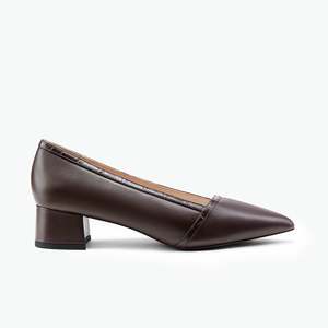 Heels: Georgia Heel Espresso Brown Leather