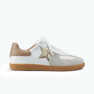 All Shoes: Amelia Sneaker White/Grey/Coco Combo