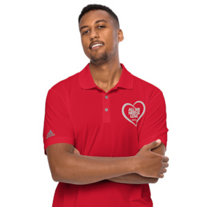 All We Need Is Love Adidas performance polo shirt - Nicole Wijngaarden Coaching