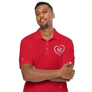 Products: All We Need Is Love Adidas performance polo shirt - Nicole Wijngaarden Coaching