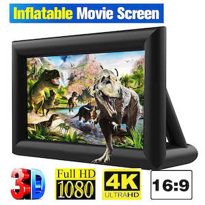 Tv Video: Big 10ft Inflatable Outdoor Projector Movie Screen