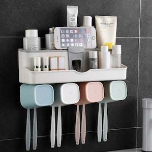 Health Beauty: Toothbrush Holder Rack Bathroom Storage Organiser