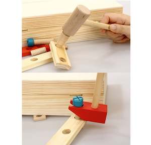 Gifts Toys: Wooden Tool Box 36Pcs