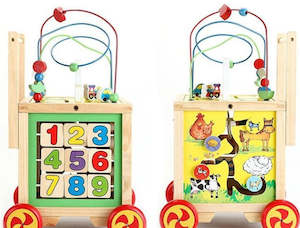 Gifts Toys: Wooden Activity Walker Activity Cube