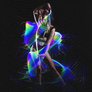 Lights: Programmable LED Fibre Optic Whip - Super Bright Rave Toy