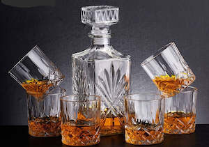 Whiskey Decanter And Glasses Set