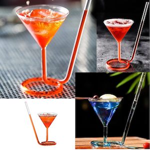 Unique Spiral Cocktail Glass