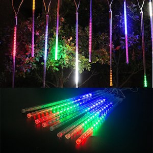 Seasonal: LED Meteor Tubes - Waterproof Home Garden Party Lights