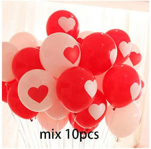 Seasonal: Foil Heart Balloons - 10 Pack