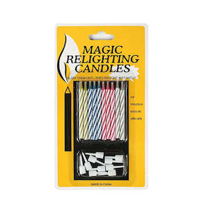 Fun Jokes: Magic Eternal Relighting Candles Trick Toy 10pk