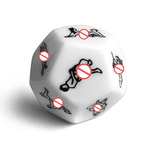 Adults Only: Erotic Sex Dice - 12 Sided Glow in the dark Dice