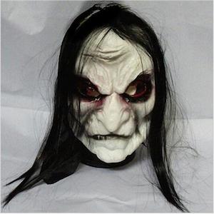 Costumes: Halloween Zombie Mask - Grudge Ghost