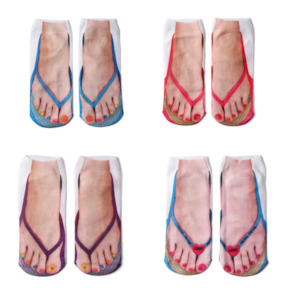 Jandal Novelty Socks - 4 Pack