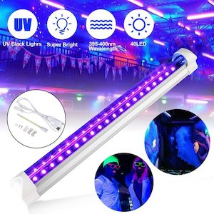 Glow In The Dark Stuff: 40 LED UV Light Bar/Club Party Blacklight Lamp