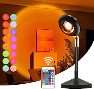 Electronics Technology: Sunset LED 16 Colour Projection Lamp w/ Remote