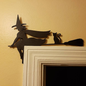 Toys Games Gifts: Wooden Silhouette Witch