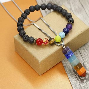 Jewellery: Chakra Gemstone Healing Set - Necklace & Bracelet