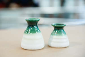 Green: Nikau Vases