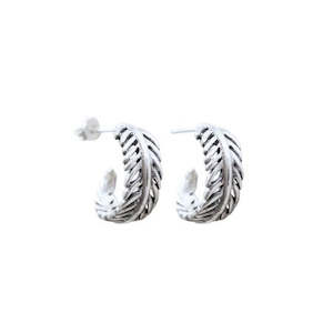 Jewellery: Forever Fern Hoops - Evolve